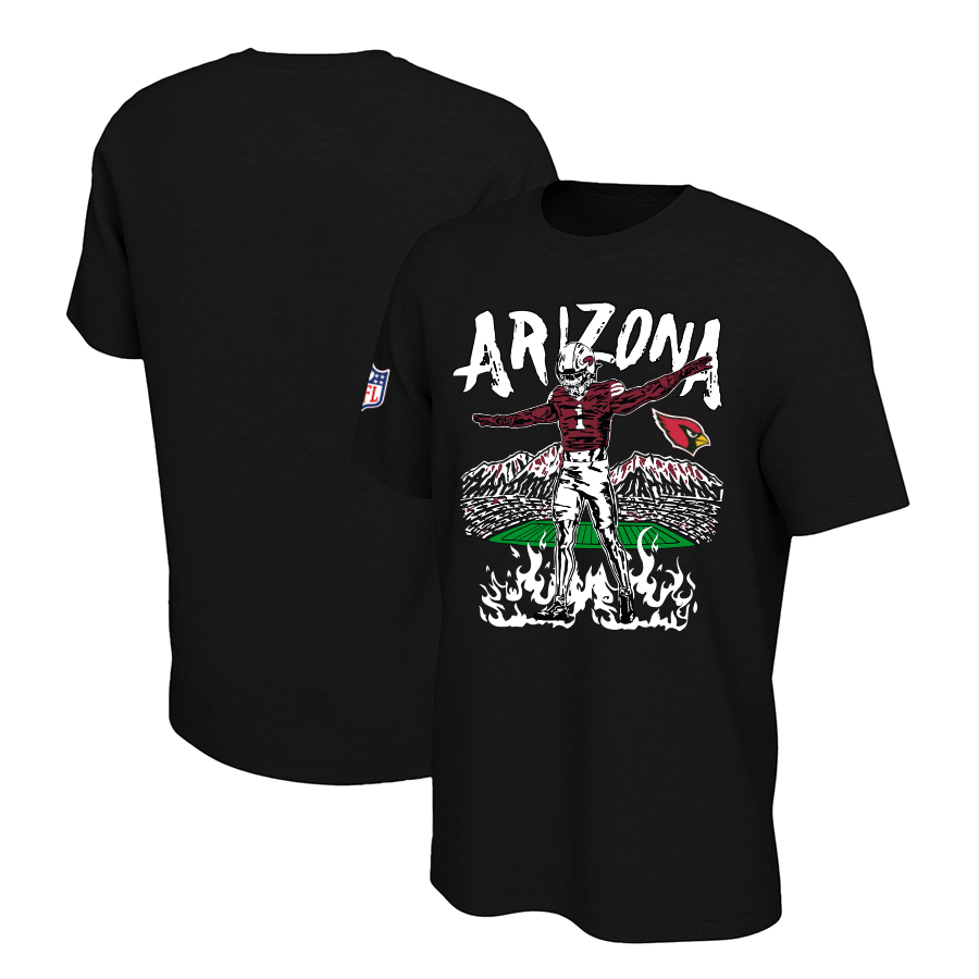Men 2024 NFL Arizona Cardinals T shirts black->nfl t-shirts->Sports Accessory